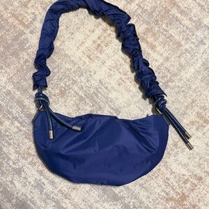 Forever 21 Navy Ruched Shoulder Bag